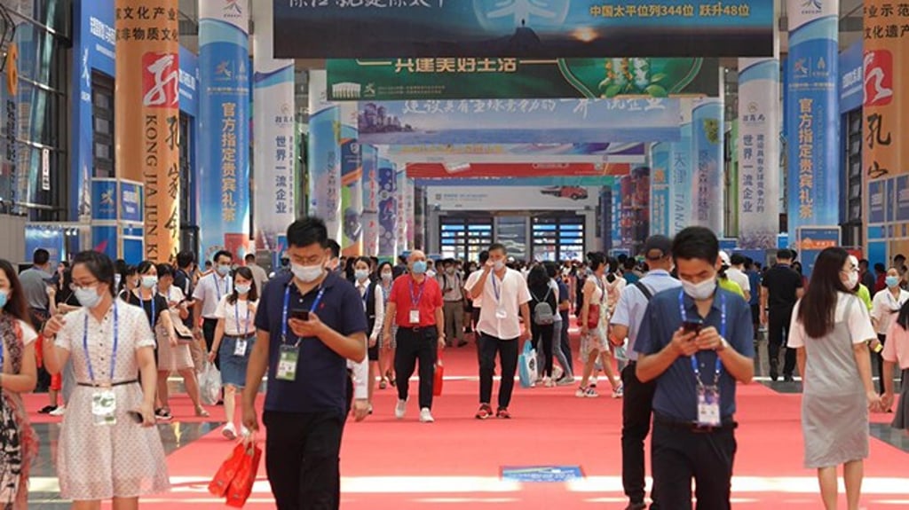 Visitors thronged into the exhibition hall in the past sessions of the CAEXPO